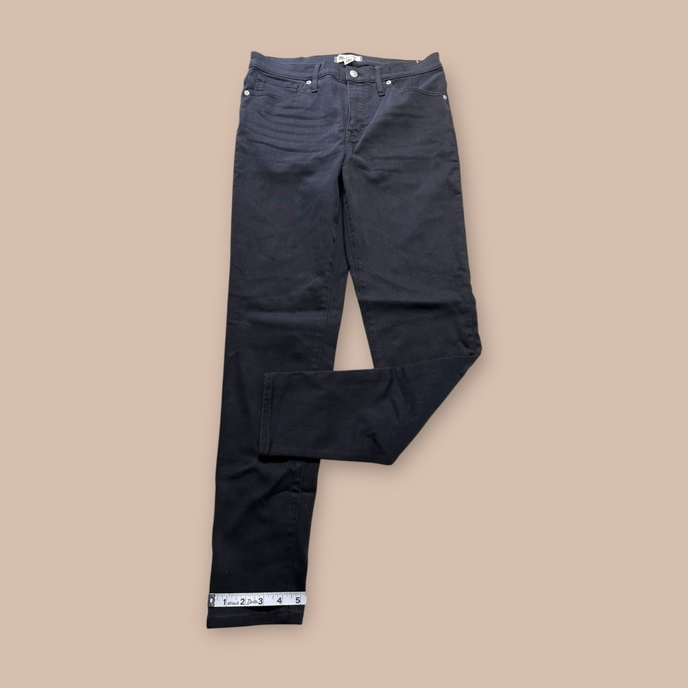 Madewell jeans 9” mid rise skinny size 31T black minimalist - Picture 2 of 8
